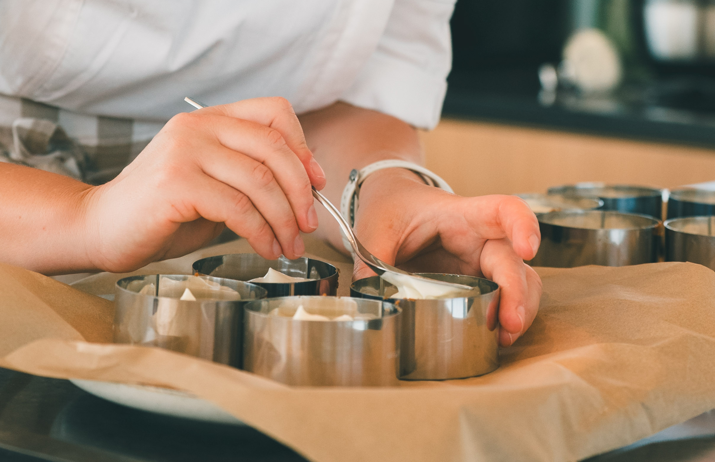 Chef Zina preparing food